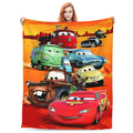 [SummerVibes] DISNEY CLASSIC Cars Movie Fleece Throw Blanket - Cartoon Design, Soft Cozy Blanket for Kids, Teens & Disney Pixar Fans, Perfect for Bed, Couch or Travel